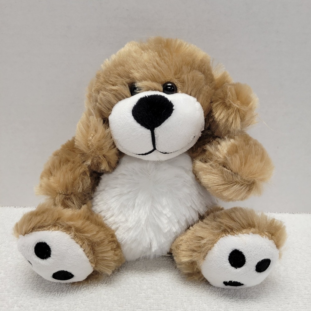 HitWear brown and white Puppy Dog 9" plush